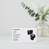 Cartes de visite pour plombier simple (Debout devant)