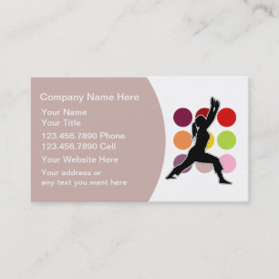 Cartes de visite pour professeur de fitness