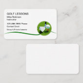 Cartes de visite pour professeur de golf (Devant / Derrière)