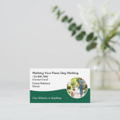 Cartes de visite pour promenade de chien (Debout devant)