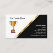 Cartes de visite pour récompenses de trophée (Devant)