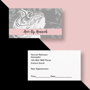 Cartes de visite pour rendez-vous de coiffeur