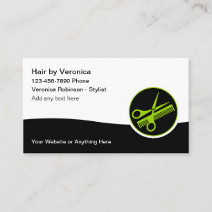 Cartes de visite pour rendez-vous de coiffeur nouv