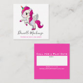 Cartes de visite pour rendez-vous de jeu pour mama (Devant / Derrière)