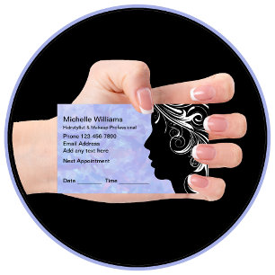 Cartes de visite pour rendez-vous de maquillage ca