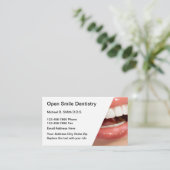 Cartes de visite pour rendez-vous dentaire (Debout devant)