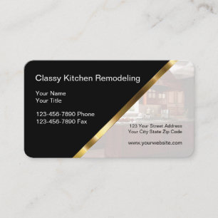 Cartes de visite pour rénovation de cuisine et sal