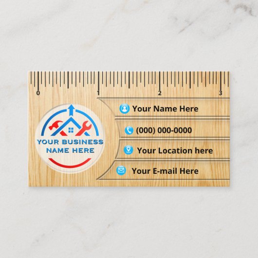 Cartes de visite pour rénovation de maison (Devant)