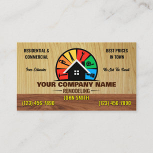 Cartes de visite pour rénovation de maison