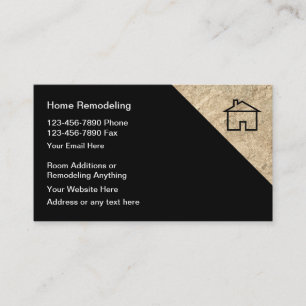 Cartes de visite pour rénovation de maison