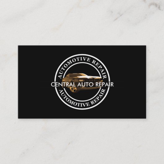 Cartes de visite pour réparation automobile (Devant)