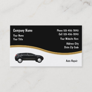 Cartes de visite pour réparation automobile