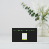 Cartes de visite pour réparation simple d'électron (Debout devant)