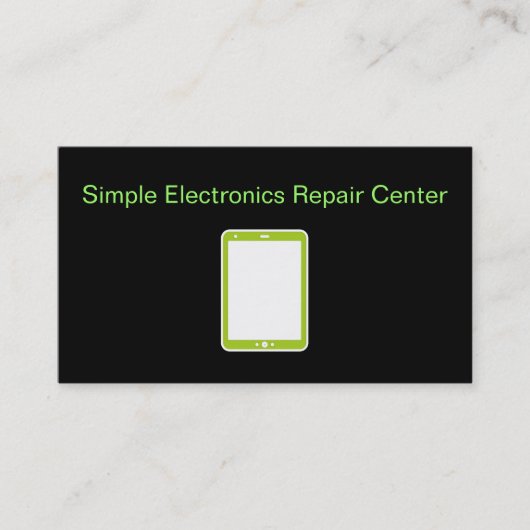 Cartes de visite pour réparation simple d'électron (Devant)