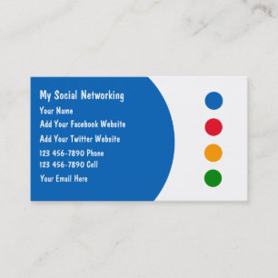 Cartes de visite pour réseaux sociaux