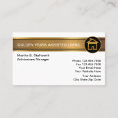 Cartes de visite pour résidence avec services (Devant)