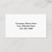 Cartes de visite pour revêtements de sol (Dos)