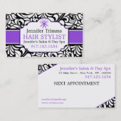 cartes de visite Pour Salon De Beauté | École d'es (Devant / Derrière)