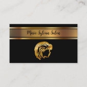 Cartes de visite pour salon de coiffure chic (Devant)