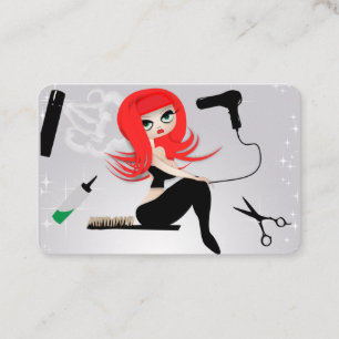 Cartes de visite pour salon de coiffure magnifique