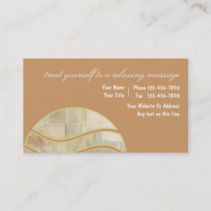 Cartes de visite pour salon de massage