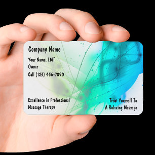 Cartes de visite pour salon de massage