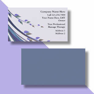 Cartes de visite pour salon de massage