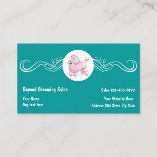 Cartes de visite pour salon de toilettage pour ani