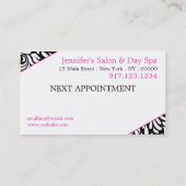 cartes de visite Pour Salon Des Cheveux | École de (Dos)