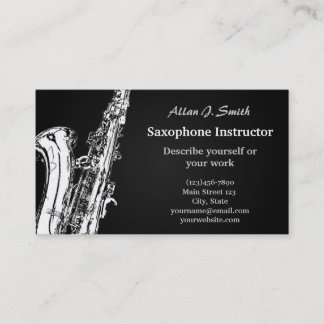 Cartes de visite pour saxophonistes