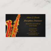 Cartes de visite pour saxophonistes (Devant)