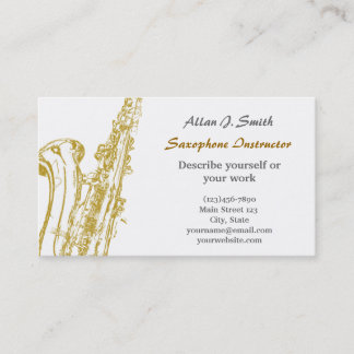 Cartes de visite pour saxophonistes