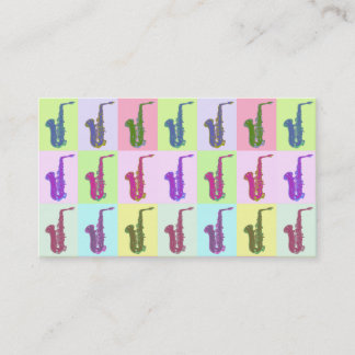 Cartes de visite pour saxophonistes