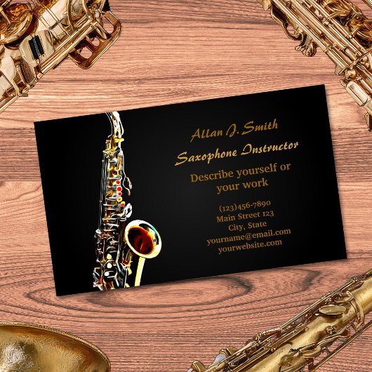 Cartes de visite pour saxophonistes