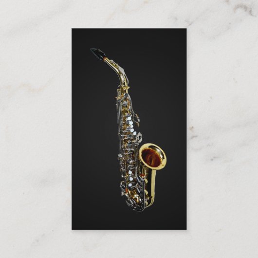 Cartes de visite pour saxophonistes (Devant)