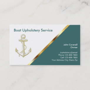 Cartes de visite pour sellerie de bateaux