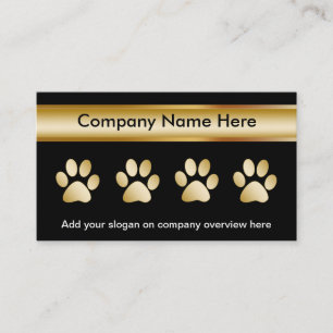Cartes de visite pour service aux animaux de compa
