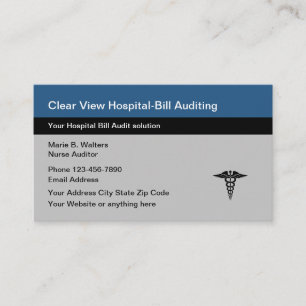 Cartes de visite pour service d'audit de facturati