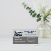 Cartes de visite pour service de béton (Debout devant)