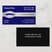 Cartes de visite pour service de limousine (Devant / Derrière)