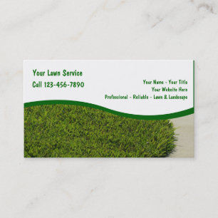 Cartes de visite pour service de pelouse