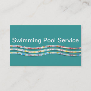 Cartes de visite pour service de piscine