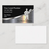 Cartes de visite pour service de plomberie simple (Devant / Derrière)