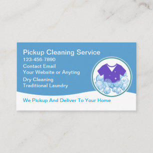 Cartes de visite pour service de ramassage de blan