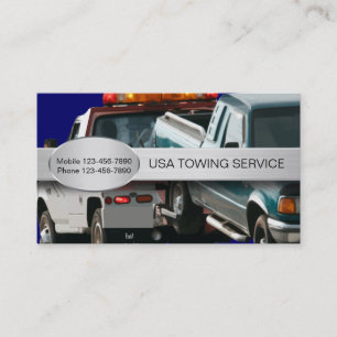 Cartes de visite pour service de remorquage automo
