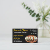 Cartes de visite pour service de tacos (Debout devant)
