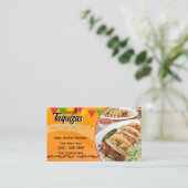Cartes de visite pour service de tacos (Debout devant)