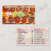Cartes de visite pour service de tacos (Devant / Derrière)