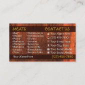 Cartes de visite pour service de tacos (Dos)