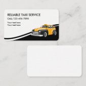 Cartes de visite pour service de taxi (Devant / Derrière)